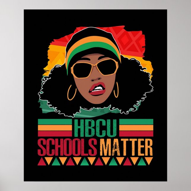 Affiche HBCU Matière scolaire Vintage (Devant)