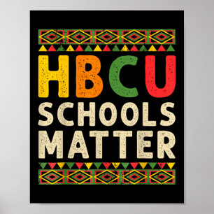 Affiche Hbcu School Historique Black College Étudiant Alum