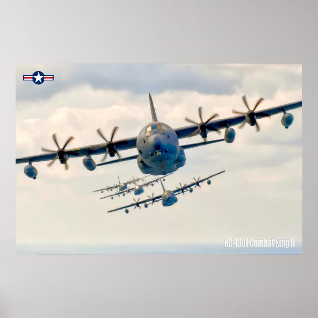 AFFICHE HC-130J COMBAT KING II (Devant)
