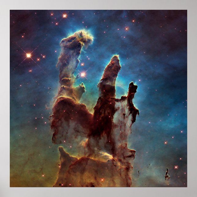 Affiche HDR Eagle Nebula Pillars of Creation (Devant)