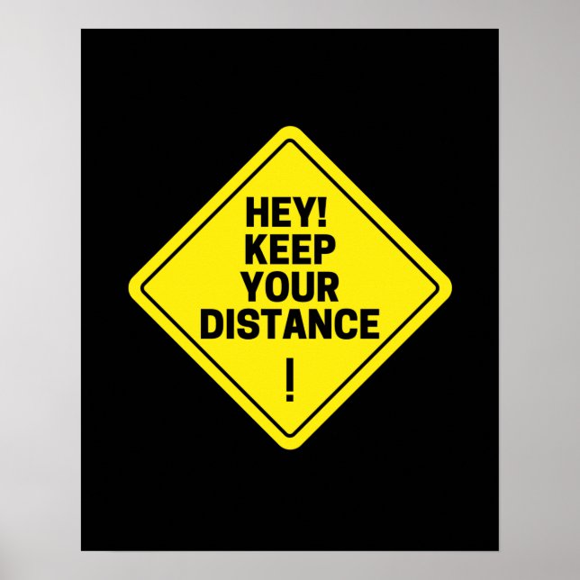 Affiche Hé ! Gardez Votre Distance ! (Devant)