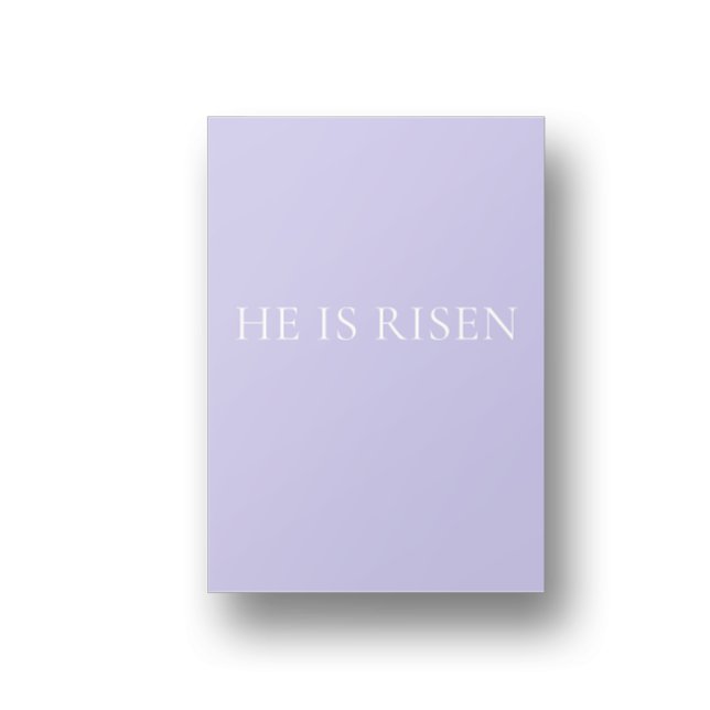 Affiche He Is Risen Lavender Easter Wall Art | Soft Print (Créateur téléchargé)