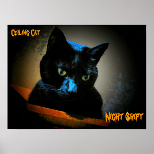 Affiche He is still watching you at night