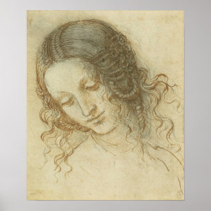 Affiche Head of Leda Da Vinci