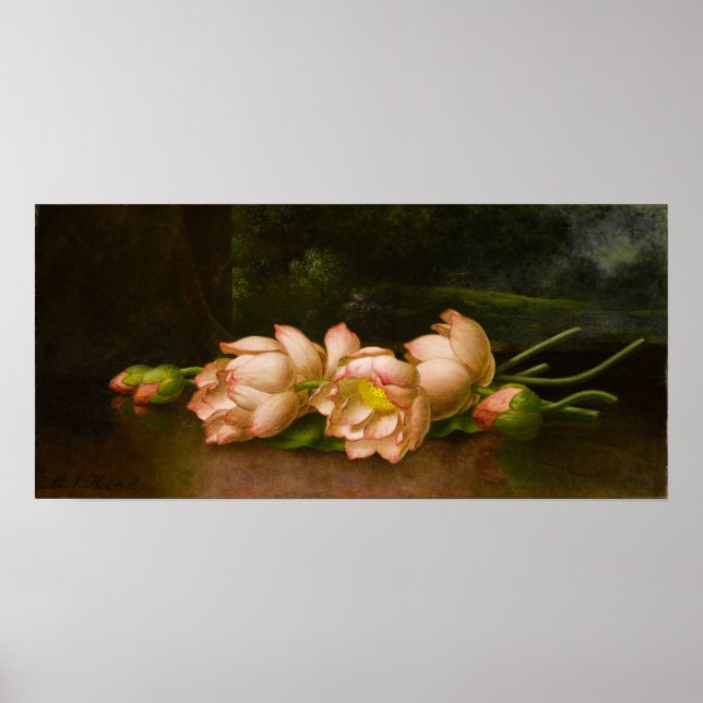 Affiche Heade - Fleurs Lotus (Devant)