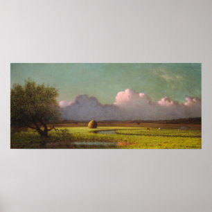 Affiche Heade - Lumière du soleil et ombre, marais de Newb