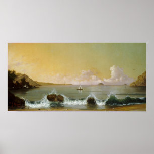 Affiche Heade - Rio De Janeiro Baie 1864