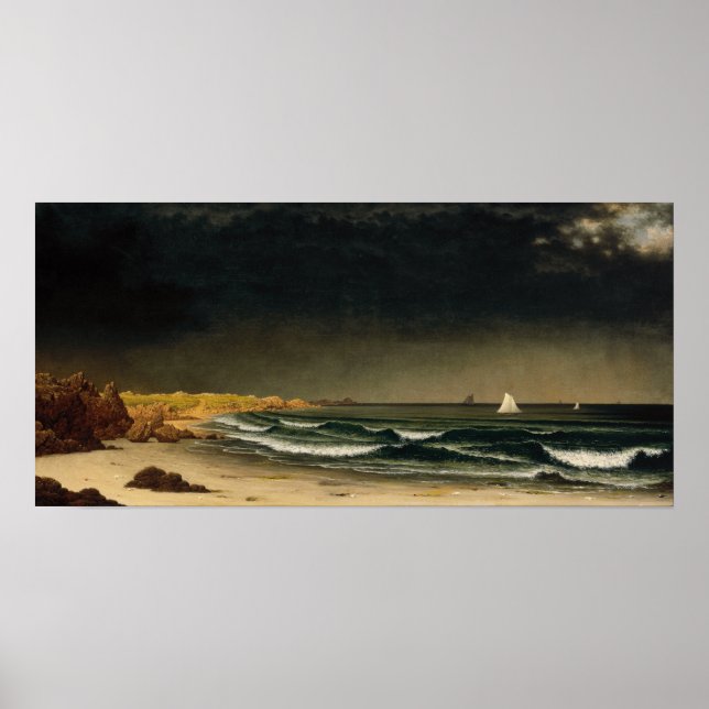 Affiche Heade - Vers La Tempête, Plage Près De Newport (Devant)
