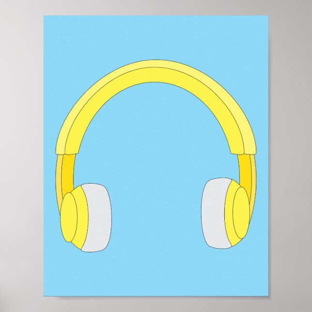Affiche Headphones (Devant)