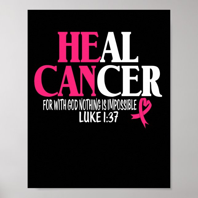 Affiche Heal Cancer With God Nothing Is Impossible (4) (Devant)
