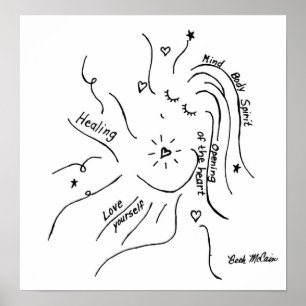 Affiche 'Healing' Canvas Print