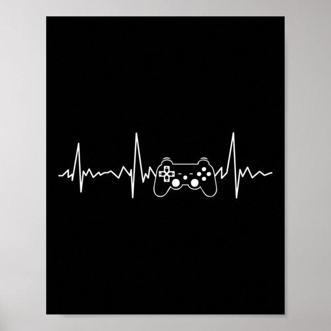 Affiche Hearbeat Funny Vidéo Jeu Cadeaux Garçons Hommes Jo (Devant)