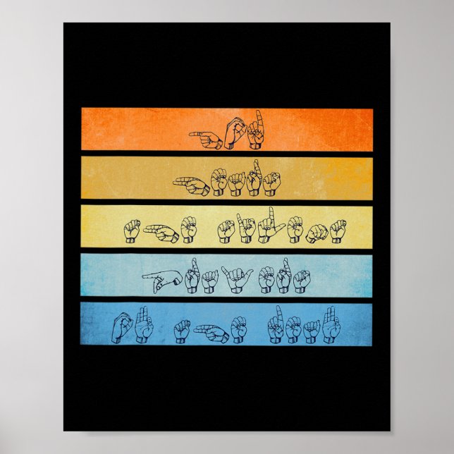 Affiche Hears Prayers Sourde Sensibilisation Langue des si (Devant)