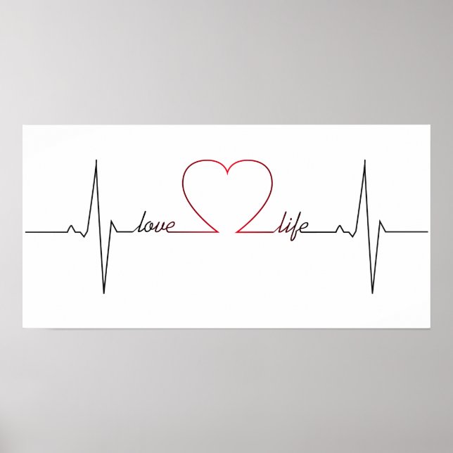 Affiche Heart beat with love life (Devant)