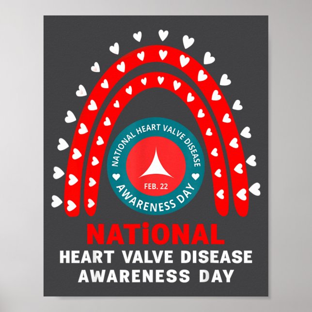 Affiche Heart Disease Awareness - Heart Valve Disease Awar (Devant)