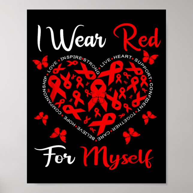 Affiche Heart Disease Awareness Month Open Heart Diseases  (Devant)