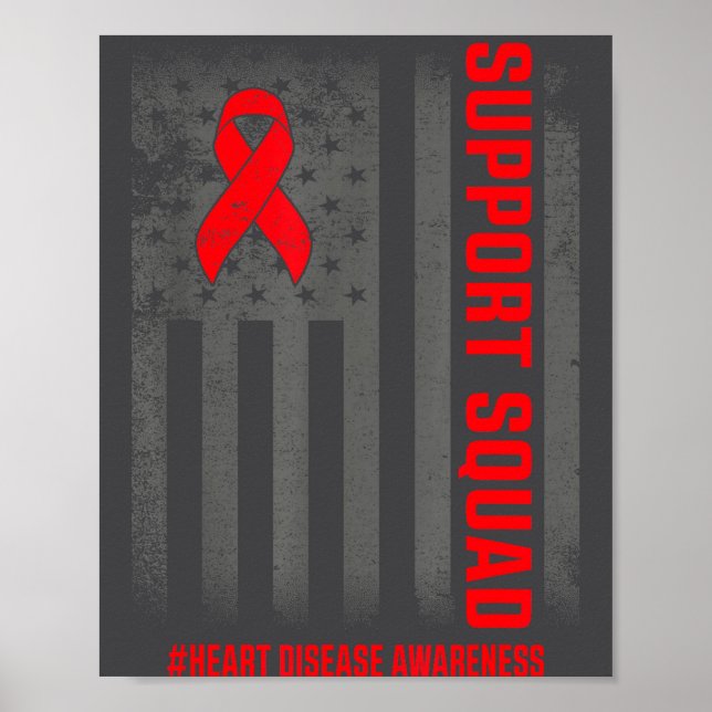 Affiche Heart Disease Awareness Month Open Heart Diseases  (Devant)
