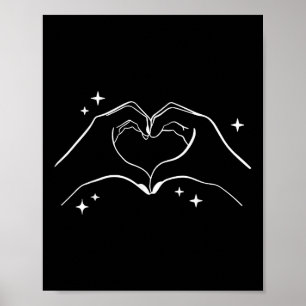 Affiche Heart Hands Taylor Prénom Girl Vintage les années 