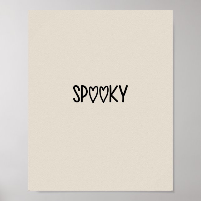 Affiche Heart Typography spooky (Devant)