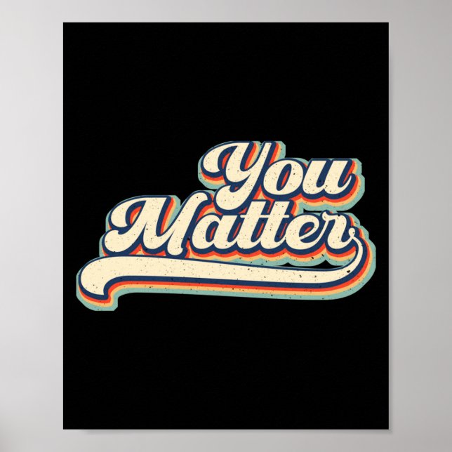 Affiche Heart You Suicide Prevention Awareness Retro Vinta (Devant)