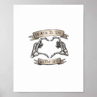 Affiche Heartagram - La Mort Est Classique - Squelette Hea