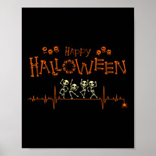 Affiche Heartbeat Happy Halloween Doctor Nurse