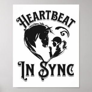 Affiche Heartbeat In Sync Horse Et Rider Equestrio