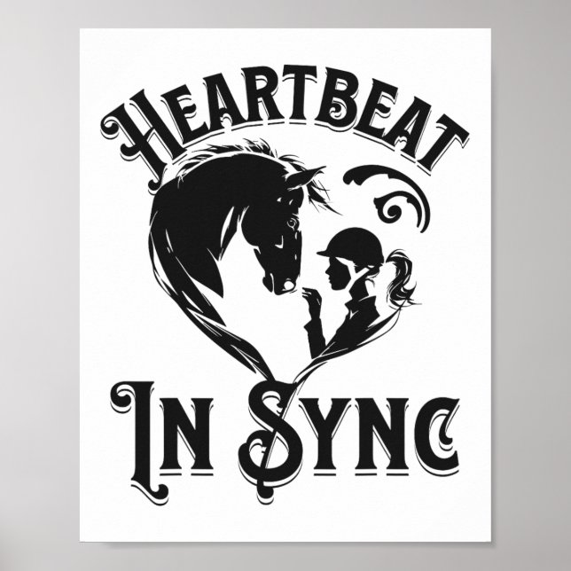 Affiche Heartbeat In Sync Horse Et Rider Equestrio (Devant)