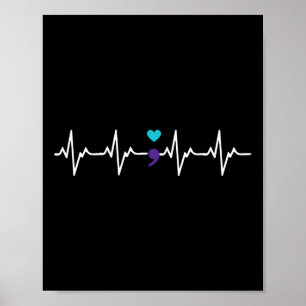 Affiche Heartbeat Semicolon Prix de prévention du suicide