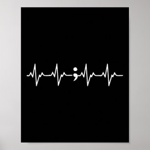 Affiche Heartbeat Semicolon Prix de prévention du suicide