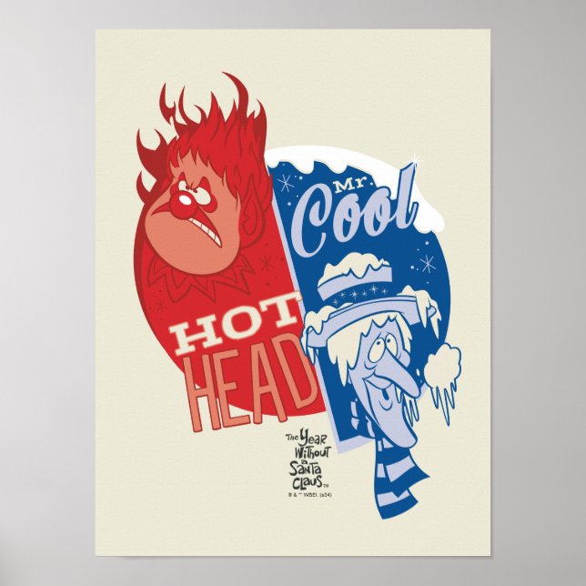 Affiche Heat Miser Hot Head & Snow Miser M. Cool (Devant)