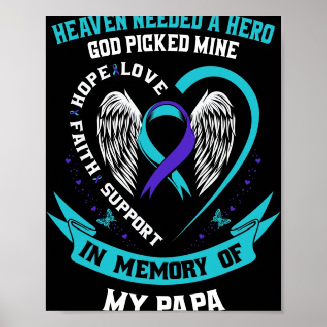 Affiche Heaven Needed A Hero God Cked My Papa Suicide Aw  (Devant)