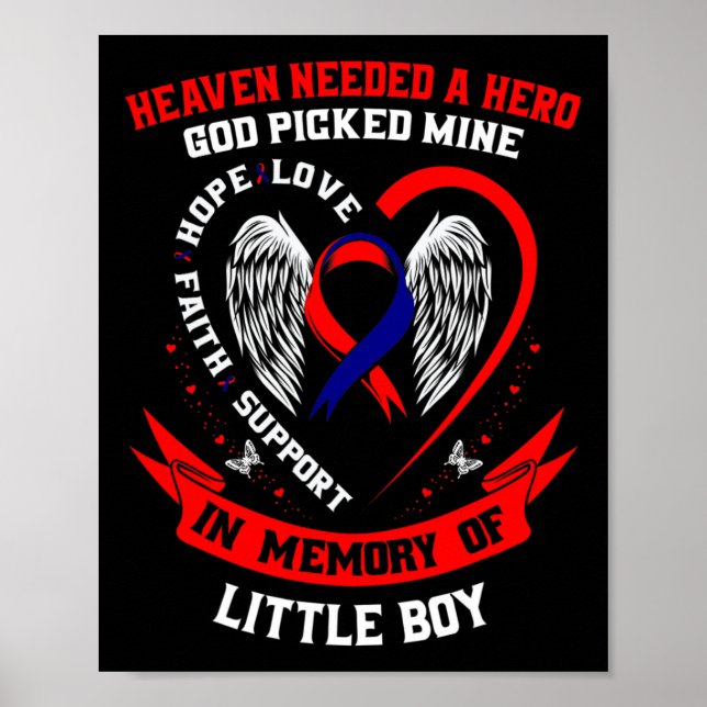 Affiche Heaven Needed A Hero God Picked Son Little Boy Chd (Devant)