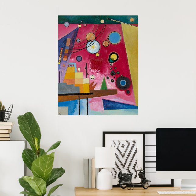 Affiche Heavy Red | Kandinsky | (Bureau à domicile)