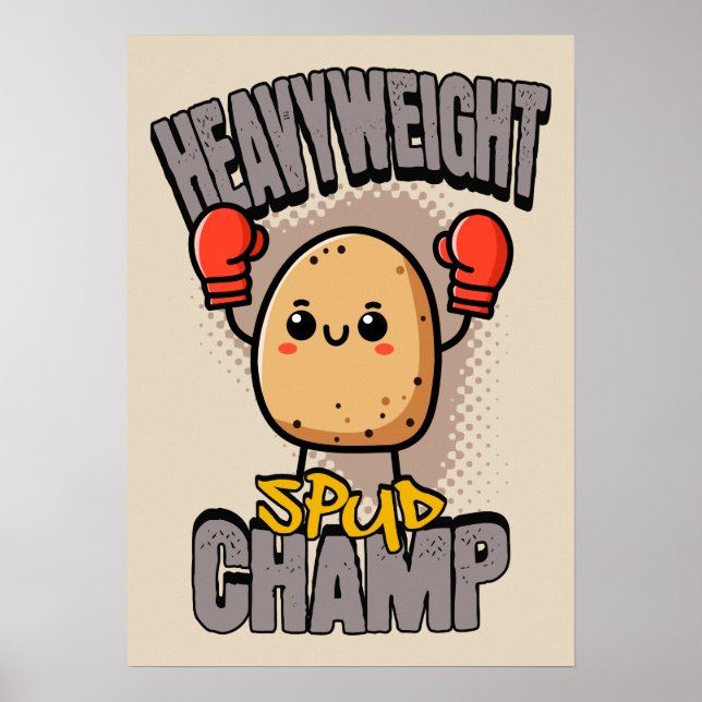 Affiche Heavyweight Spud Champ Boxing Potato  (Devant)
