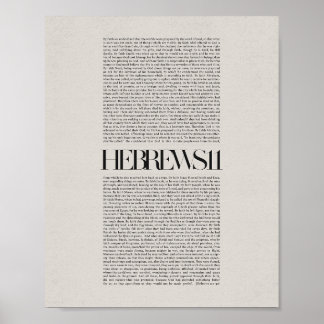 Affiche Hébreux 11 - La foi en l'action Écriture murale Ar