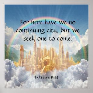 Affiche Hébreux 13:14