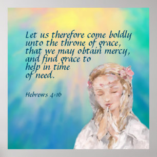 Affiche Hebrews 4:16 