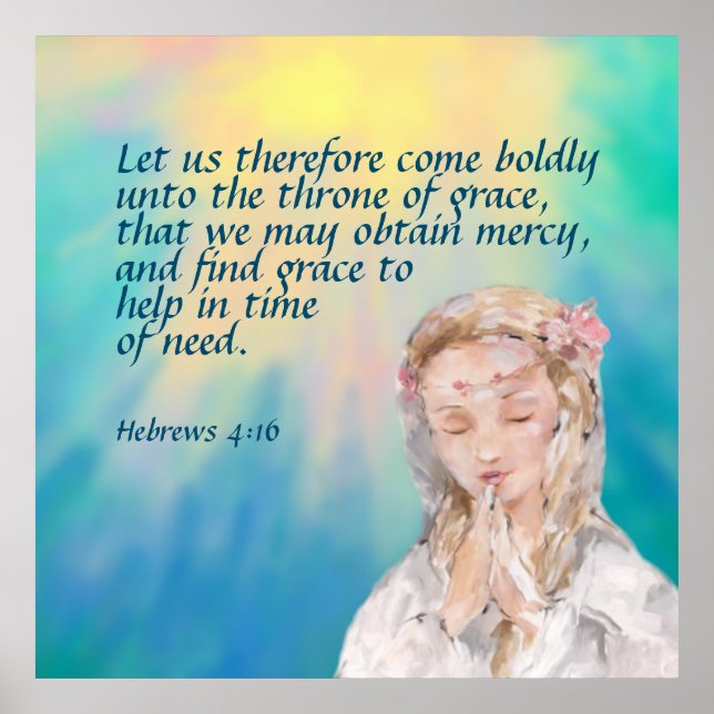 Affiche Hebrews 4:16  (Devant)