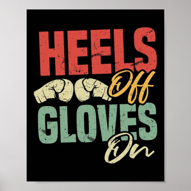 Affiche Heels Off Gloves On Self-defense Kickboxing Workou (Devant)