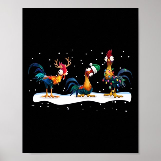 Affiche Hei Hei Chicken Christmas - Uni (Devant)