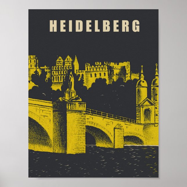 Affiche Heidelberg, Allemagne (Devant)