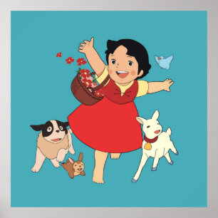 Affiche Heidi la fille des Alpes