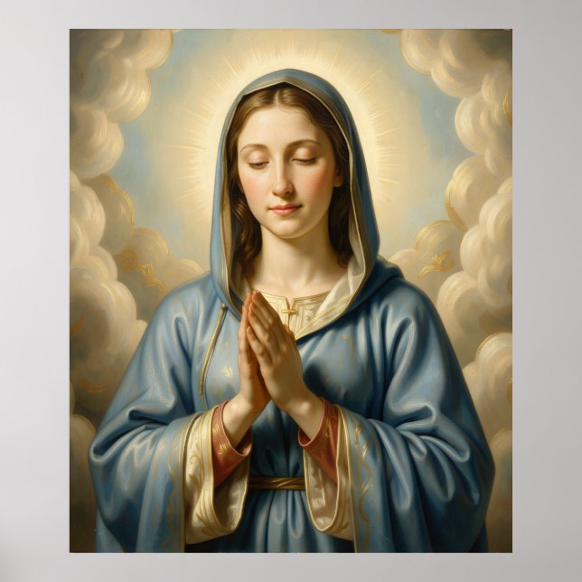 Affiche Heilige Mutter Gottes – Göttliche Liebe & Schutz (Devant)