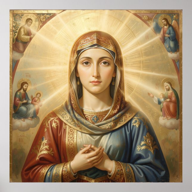Affiche Heilige Mutter Gottes – Göttliche Liebe & Schutz´8 (Devant)