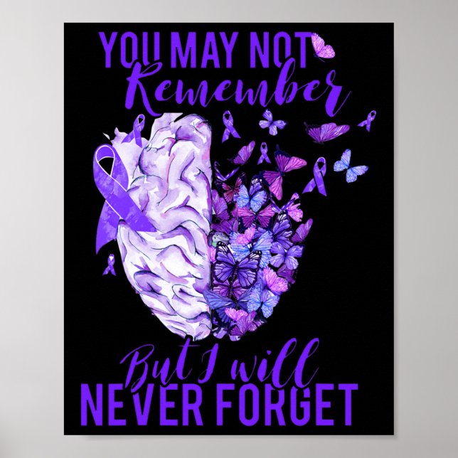 Affiche Heimerheimer Sensibilisation Cerveau Ruban pourpre (Devant)