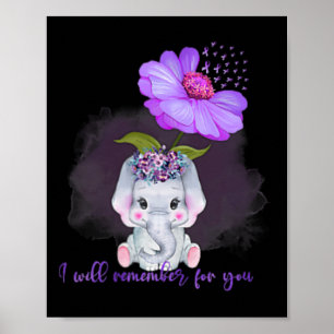 Affiche Heimerheimer Sensibilisation joli éléphant Je me s