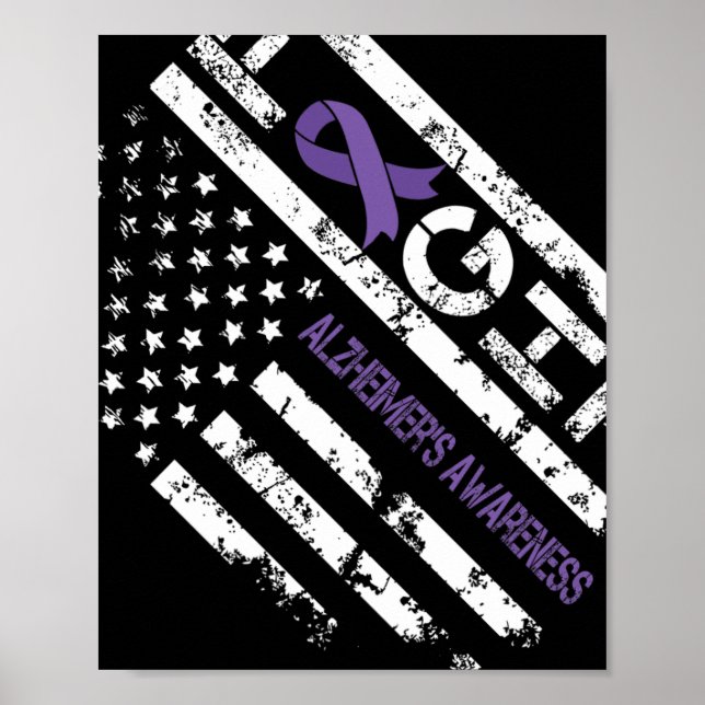 Affiche Heimerheimer's Awareness Heimerheimer Drapeau Usa  (Devant)