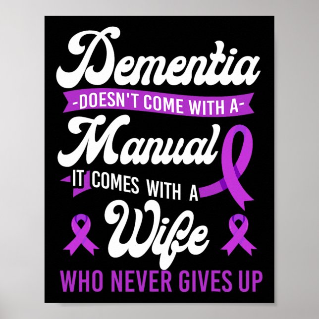 Affiche Heimerheimer's Dementia Sensibilisation soutien Fe (Devant)