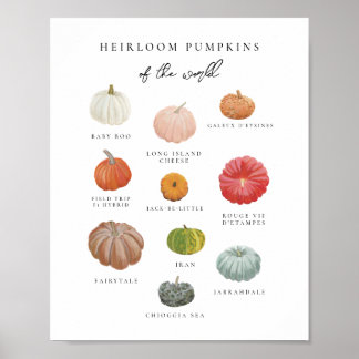 Affiche Heirloom Citrouille Art